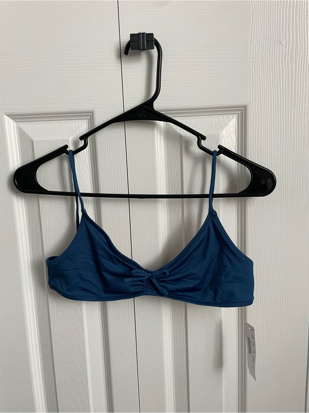 J. Crew Navy Blue Twist-Front Bikini Top